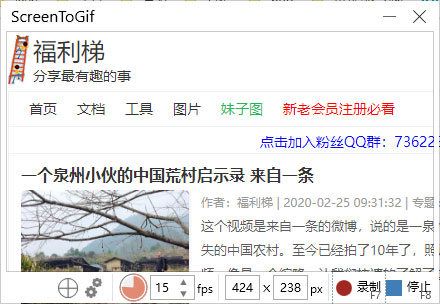 两款小而实用的GIF录制生成工具:ScreenToGif和GifCam