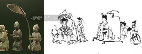 唐朝的伞长什么样?唐朝人可能“辄以笠伞覆面”