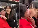 特斯拉车友会聚会舌吻视频是啥瓜?有女受不住现场喂奶