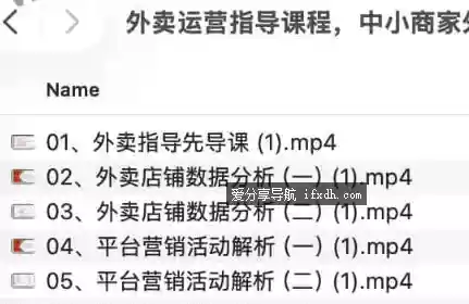 外卖运营指导课程：手把手带出能挣钱的外卖店 27课时