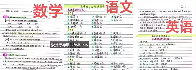 闲鱼自购《衡水中学九科全套学霸手写笔记》全套