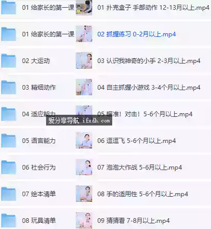 0-3岁在家早教全攻略 精细动作/绘本清单/社会行为 500+课时