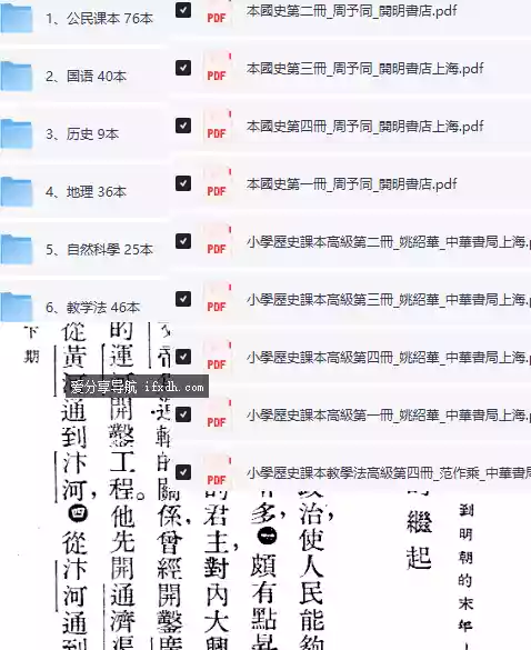 Min国课本232本 历史/地理/自然科学/教学法