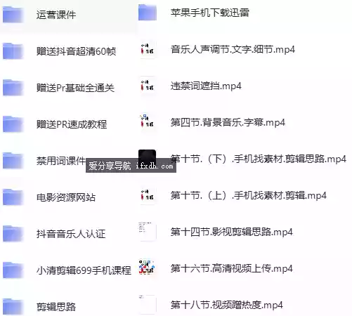 抖音剪辑搬运变现一体化教程 9大章