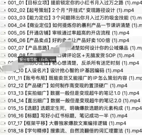 月入10W的小红书商业爆款私教营 24课时