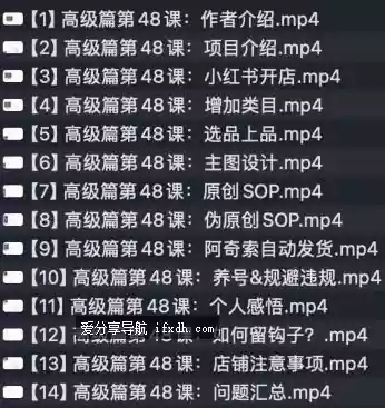 小红书虚拟店铺0-1变现完整攻略/1天6张很稳定/14课时