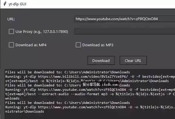 利用yt-dlp制作的简易视频下载器 放入链接就可以下载