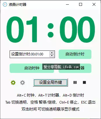 液源计时器：可显时钟/支持正倒计时