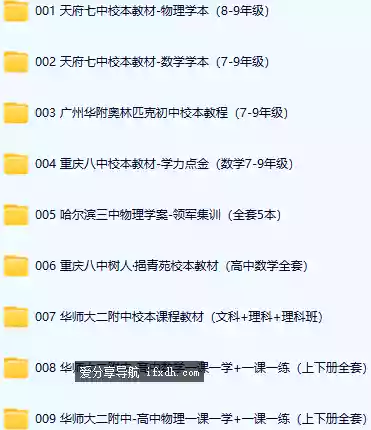 知名初高中内部用的校本教材 全高清PDF