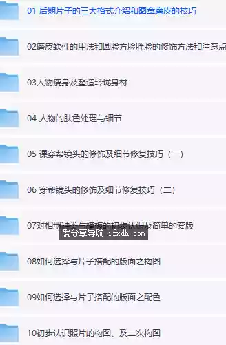 PS影楼后期就业课程 零基础入门+实战案例+5000元资源包