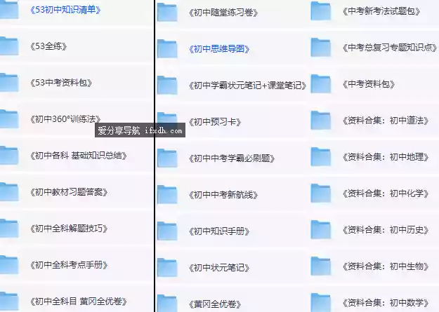 初中预习复习资料包 全科目资料都有 共30G