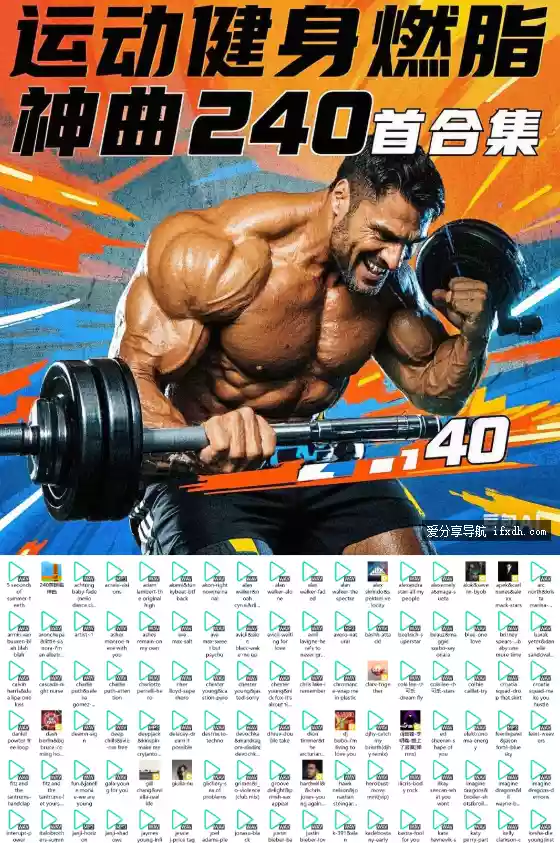 救命！这240首运动燃脂神曲让运动像蹦迪一样嗨！爆汗超爽！