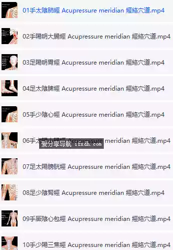 中医十二经络易堵点自我疏通手法课程 33课时