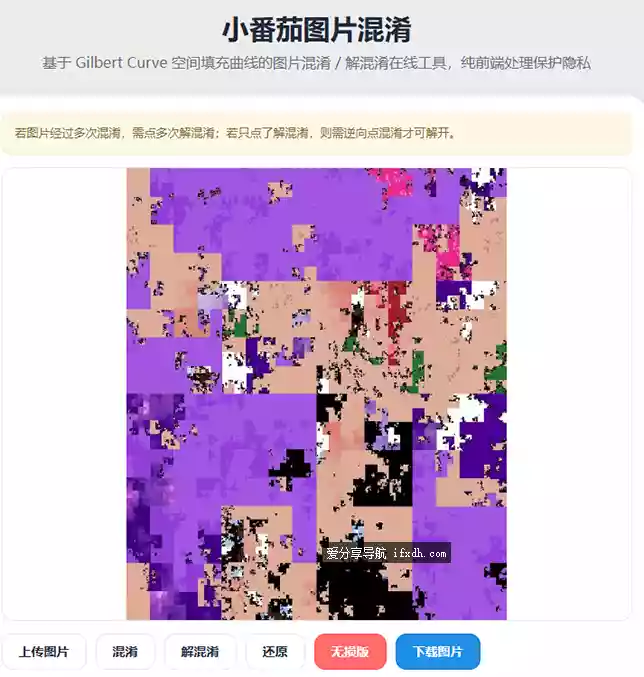 在线版的图片混淆工具 实测好用
