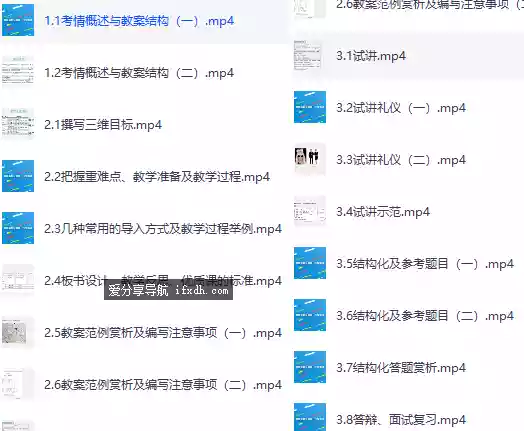 小学教师资格证面试精讲 小白也能轻松过 附面试课件