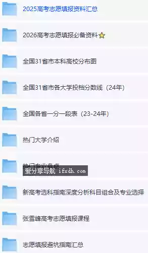 2026全国各省高考志愿填报全套资料合集