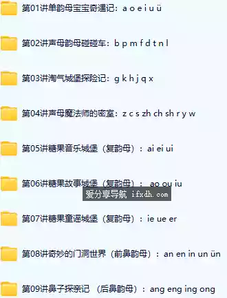 探秘拼音王国 教小孩攻破必学拼音 共10课时