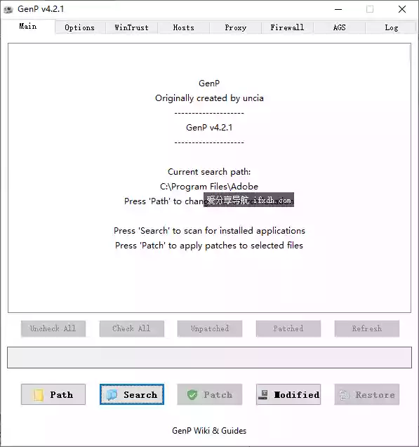 AdobeGenP_v4.2.1汉化绿色版 A-d*/obe全家桶系列激活工具