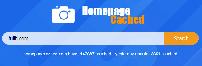 能查找网站缓存快照的工具站:Homepagecached