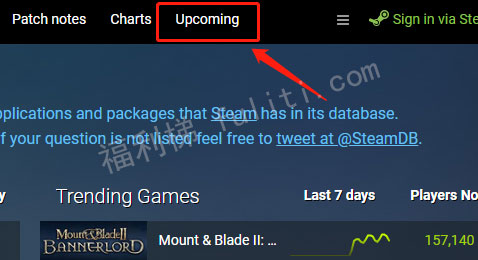 如何获取最新限时免费的steam游戏?请使用Steam Database